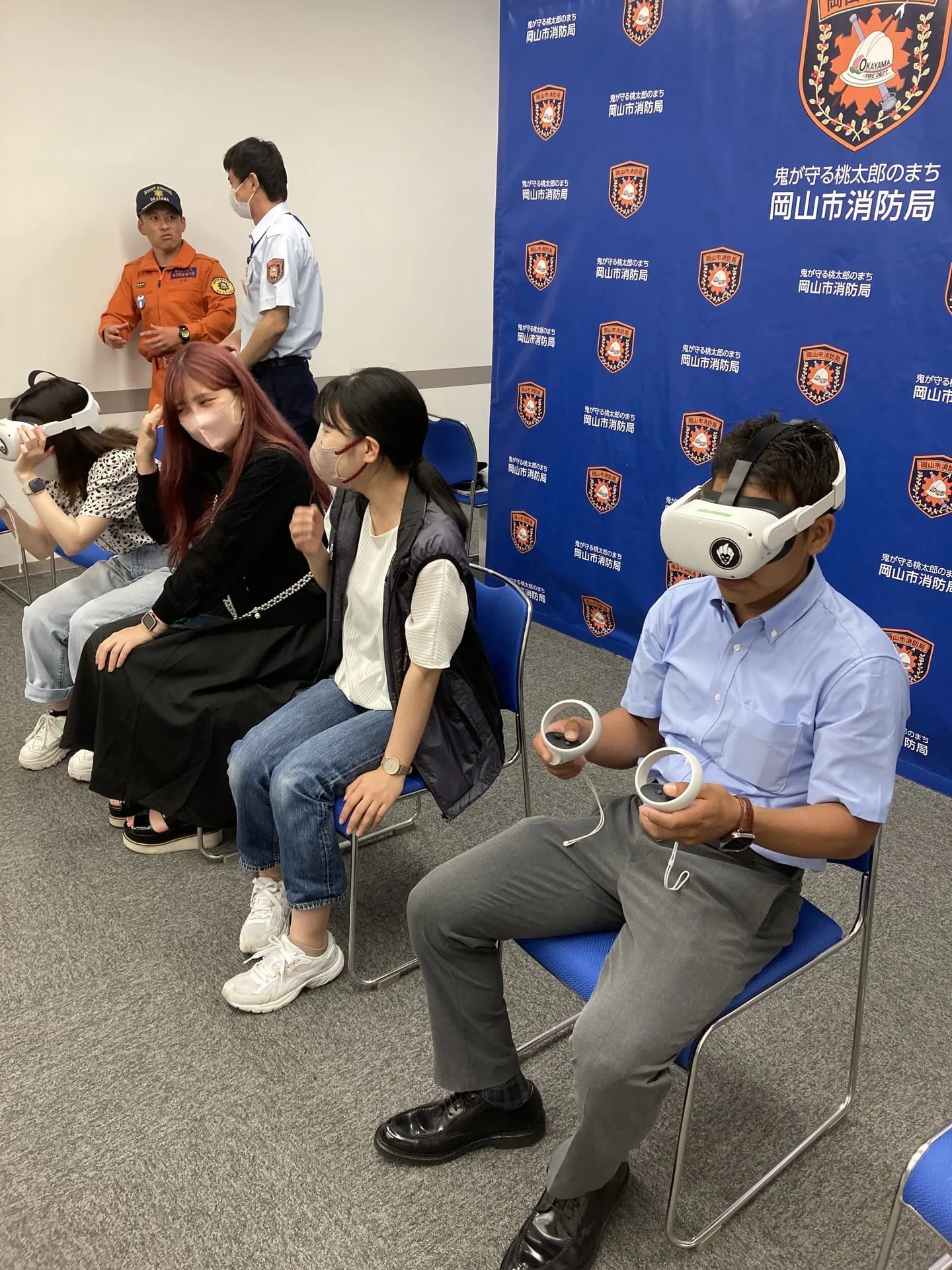 VR消火体験 写真1