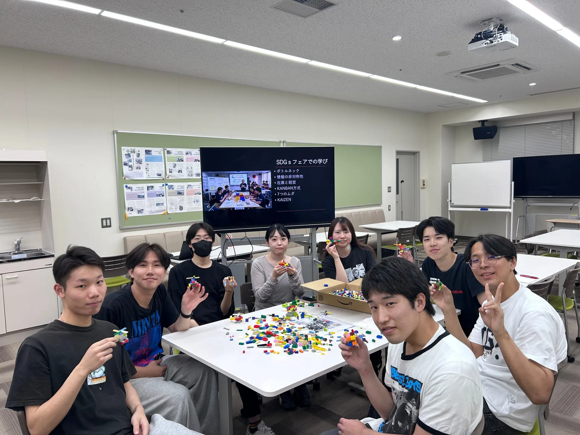 岡山理科大の学生とゲームを楽しみながら、企業経営を学ぼう！ ～ 経営学部の学生によるワークショップ ～ 写真1